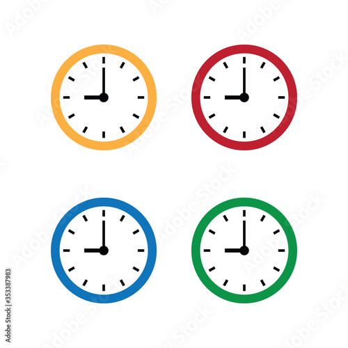 wall clock icon. time icon	

