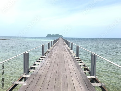 wooden pier in the sea