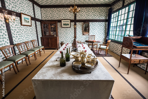 Chief Factor's Quarters in the Reconstructed Dejima Dutch Trading Post and Museum, Nagasaki photo
