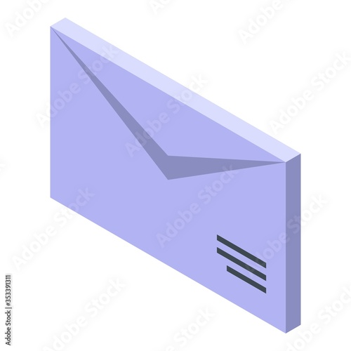 New mail manager icon. Isometric of new mail manager vector icon for web design isolated on white background