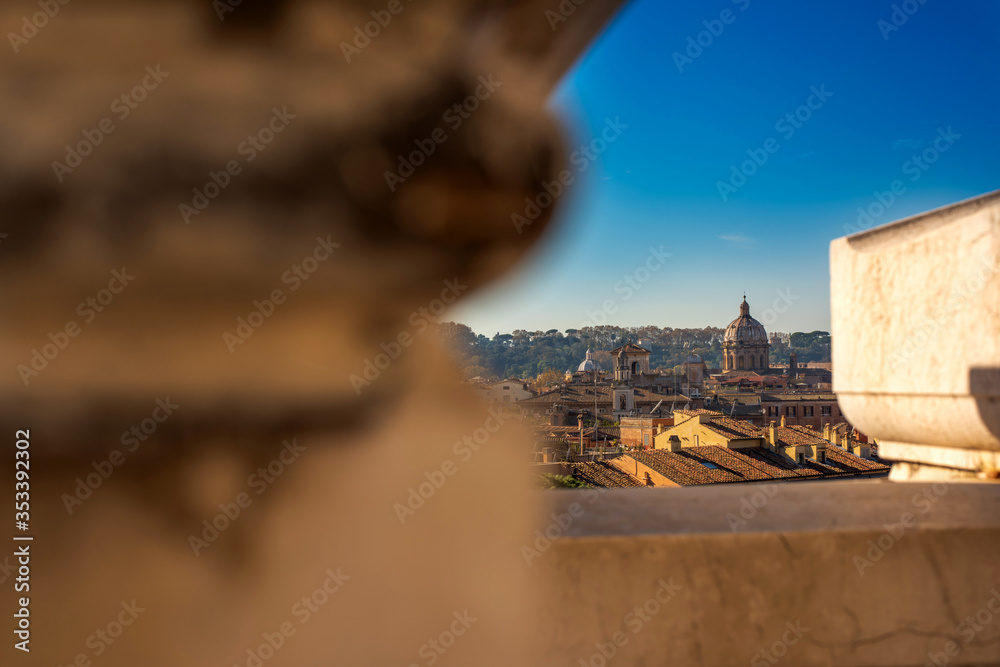 Piazza Venezia, view from Vittorio Emanuele II Monument, Rome