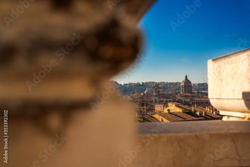 Obraz na płótnie Piazza Venezia, view from Vittorio Emanuele II Monument, Rome w salonie