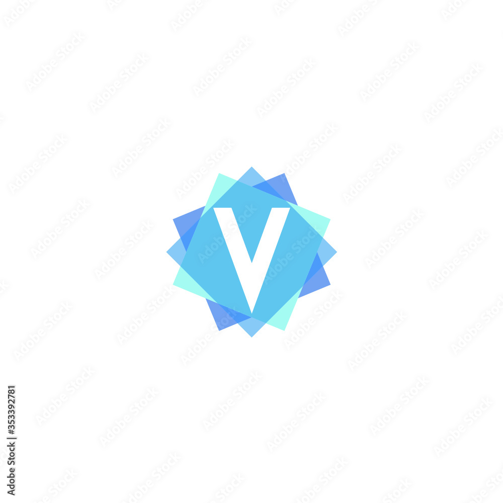 Fototapeta premium Letter V logo