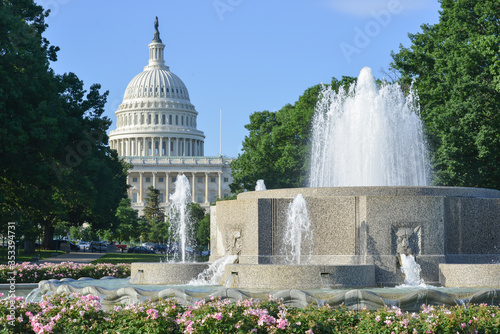 U.S. Capitol Building as seen from Upper Senate Park - Washington D.C. United States of America