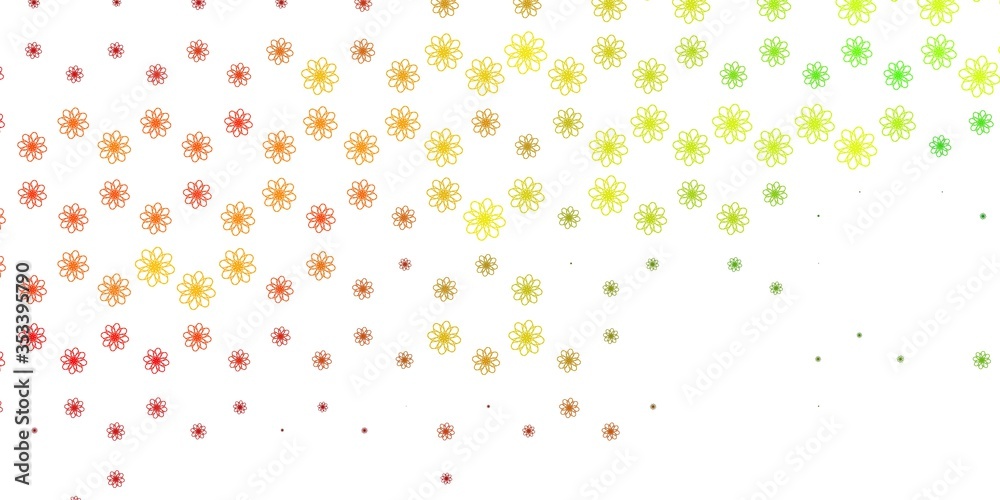 Light Green, Yellow vector template with curves. Light Green, Yellow vector template with curves.