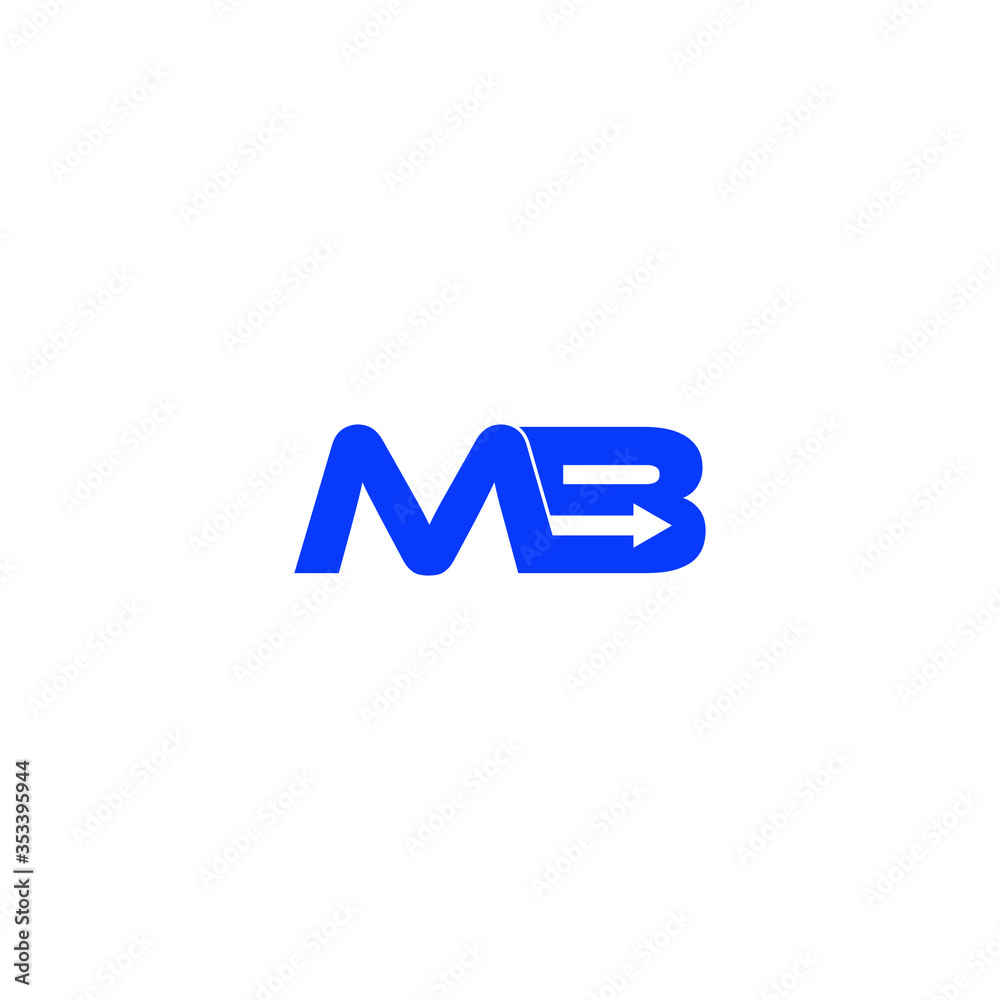 mb letter original monogram logo design mb letter original monogram logo design