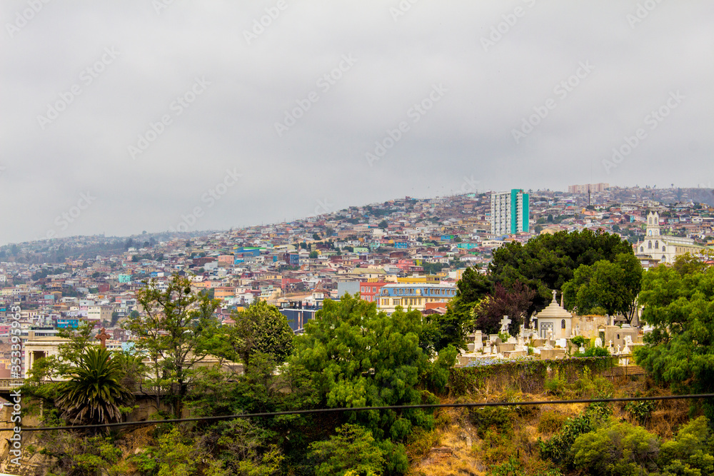 aerial view of  Valparaiso - Chile
