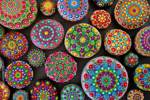 Beautiful hand painted mandalas