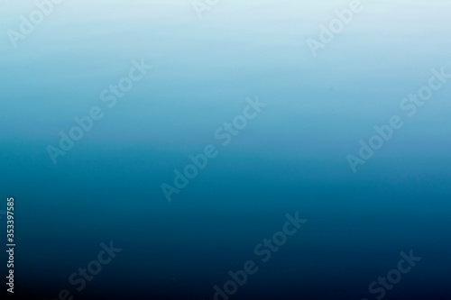 Blue degradation of sea water surface