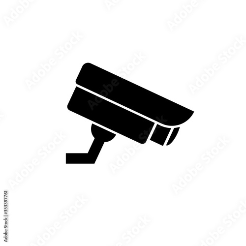 Surveillance camera icon vector. Security concept isilated flat