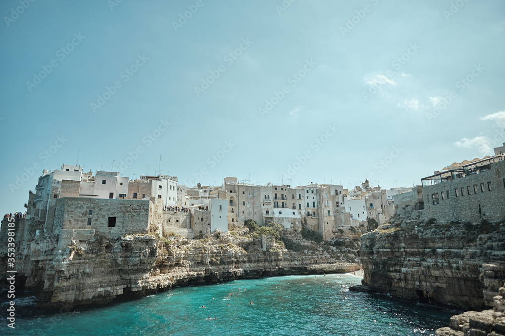 Bari, Italy city scape old italian town by the sea