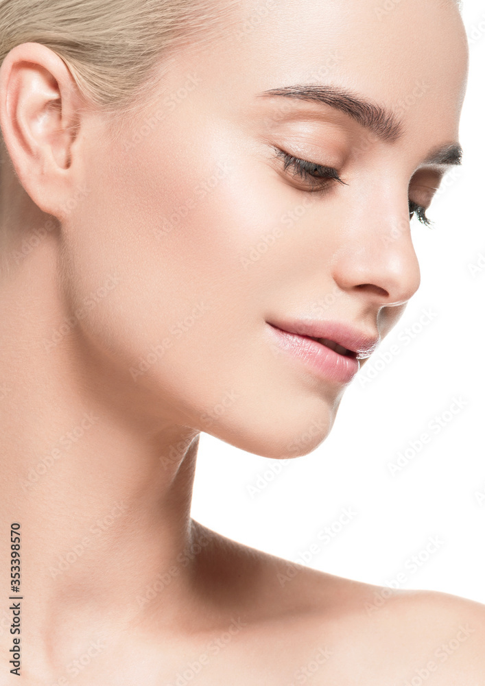 Natural healthy skin beauty female macro