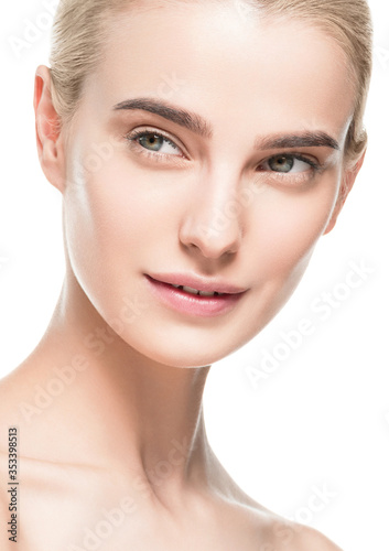 Natural healthy skin beauty female macro