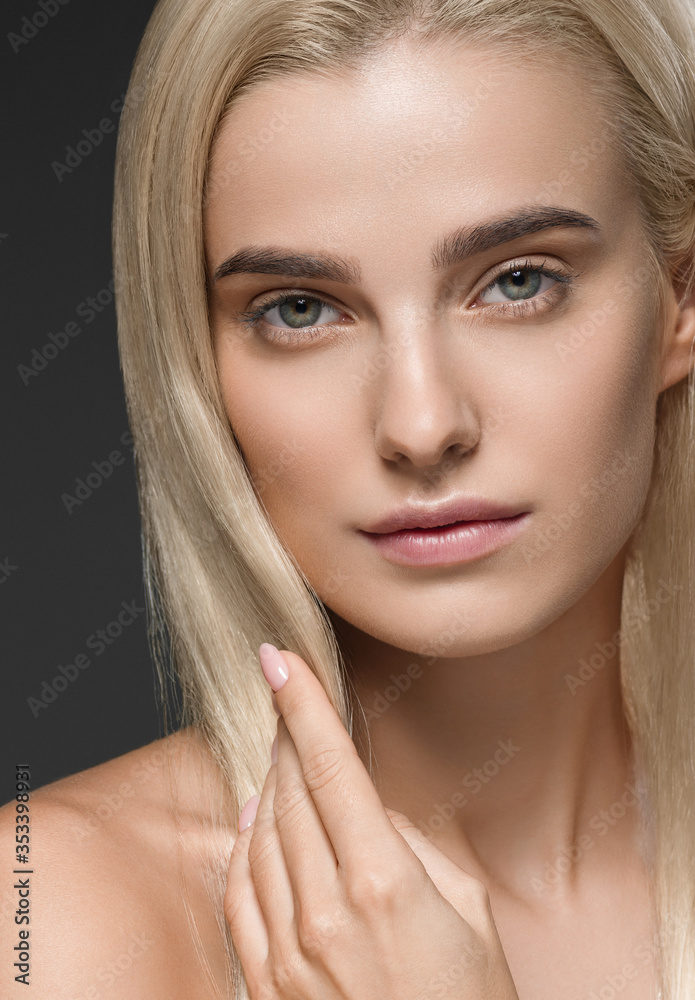 Natural healthy skin beauty female macro Natural healthy skin beauty female macro