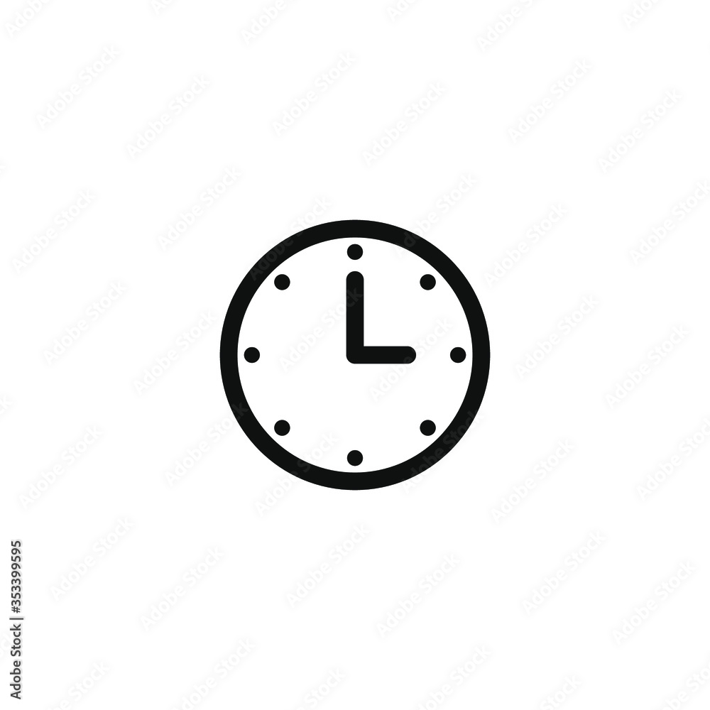 Clock icon vector.Time symbol illustration.Clock and time sign Clock icon vector.Time symbol illustration.Clock and time sign