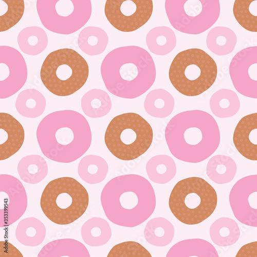 Playful spot, textured polka dot seamless pattern, perfect for fashion, home, stationary, kids. 