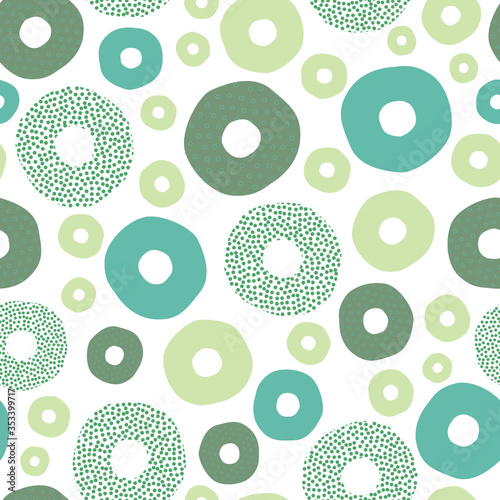 Playful spot, textured polka dot seamless pattern, perfect for fashion, home, stationary, kids. 