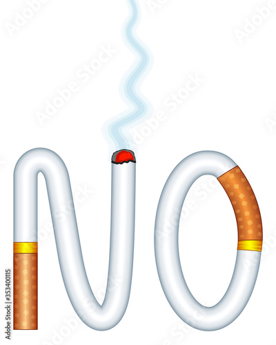 Abstract smoking forbid