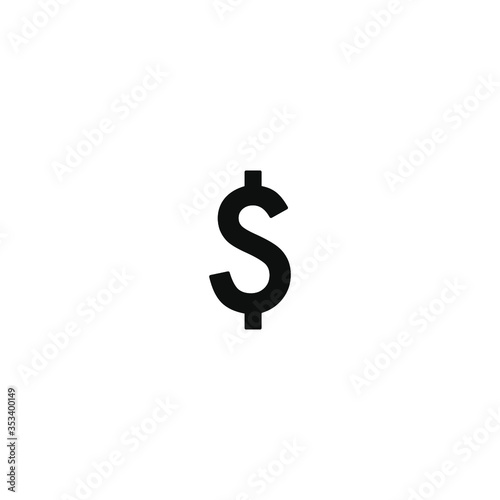 Dollar icon vector.Cash sign.Money symbol.Currency of USA