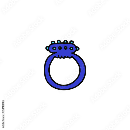 erection ring sex toy doodle icon