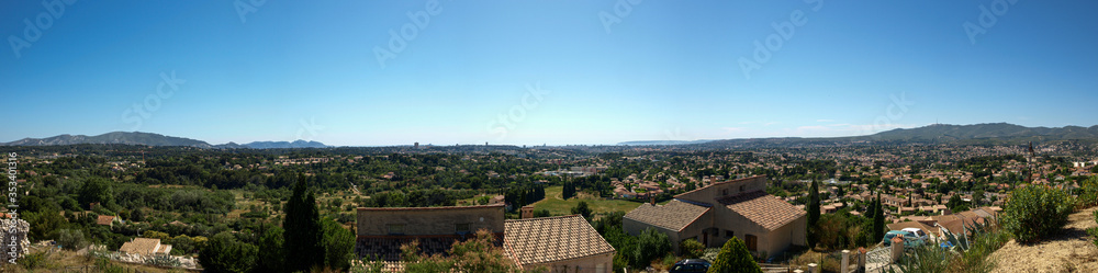 Panorama d'Allauch, vue sur Marseille