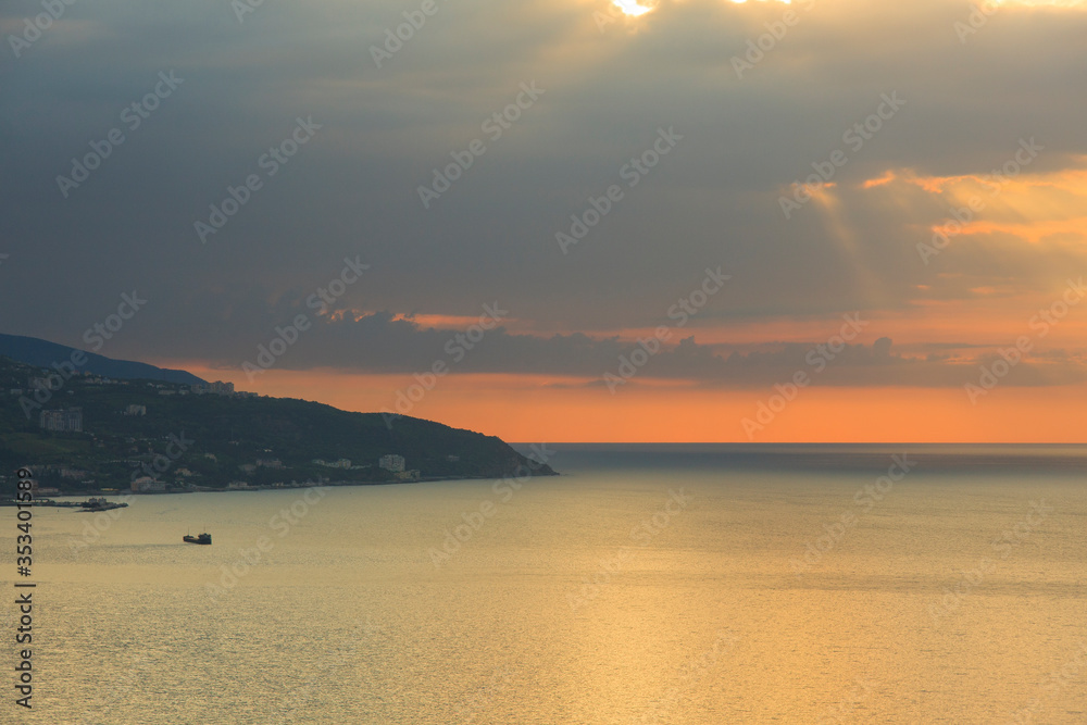 Morning seascape. Crimea. Ukraine