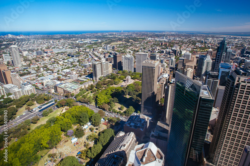Photography Aerial View of Sydney Looking East Towards Hyde Park