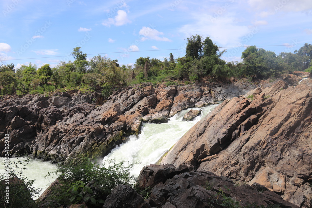Cascades de Don Khone, Laos Cascades de Don Khone, Laos