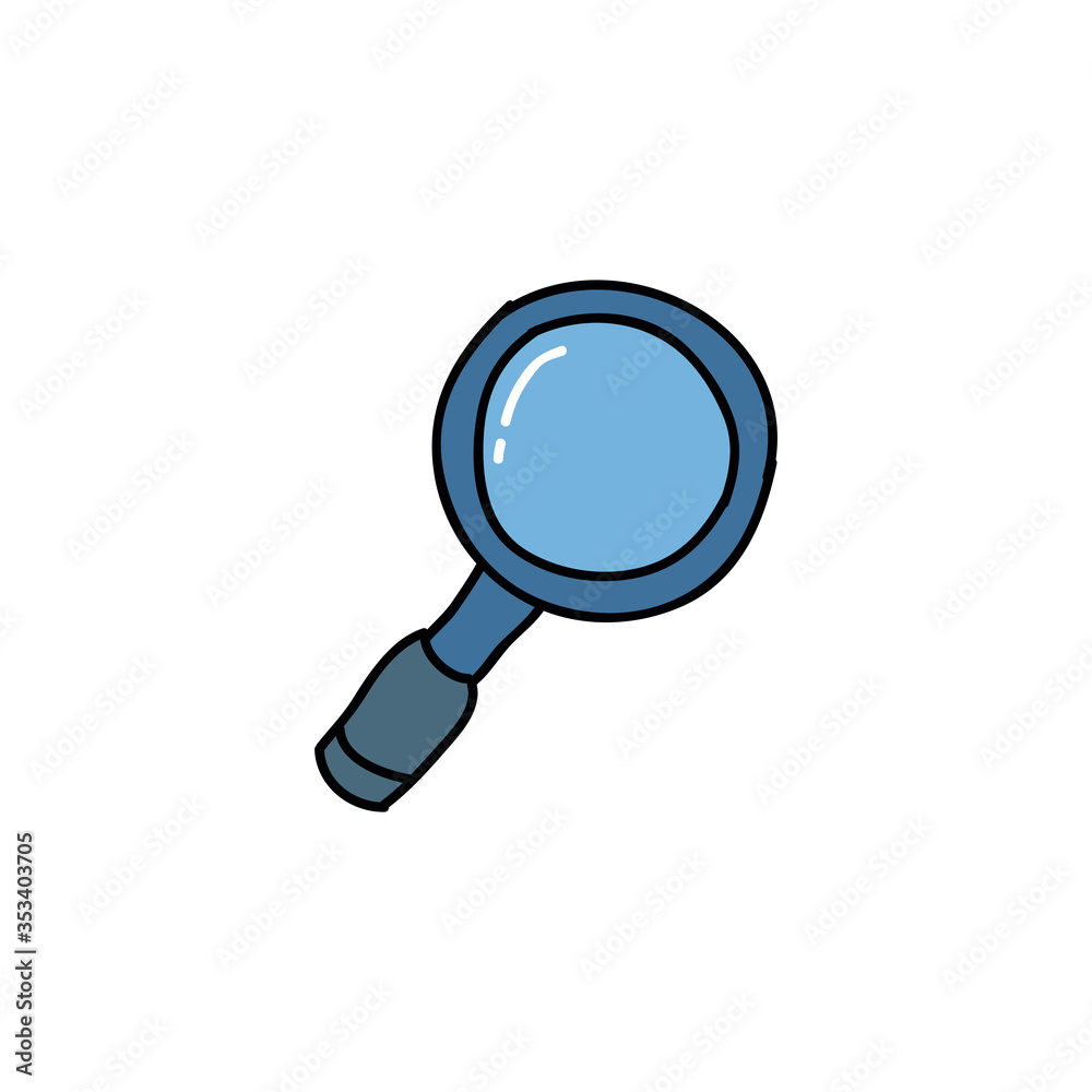 magnifying glass doodle icon magnifying glass doodle icon