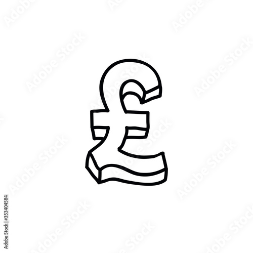 pound sign doodle icon
