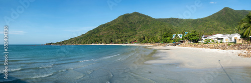 Panorama view of Chaloklum Baech  on Phangan Island, Thailand