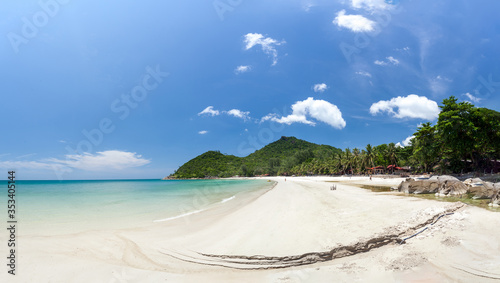 Panorama view of Haad Khuad Beach  or bottle beach in Phangan Island, Thailand