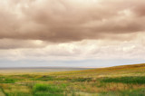 clouds over the steppe in Kalmykia