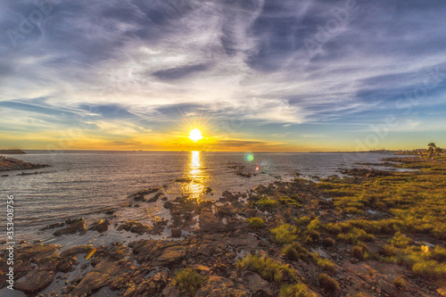 Sunset in De La plata River 