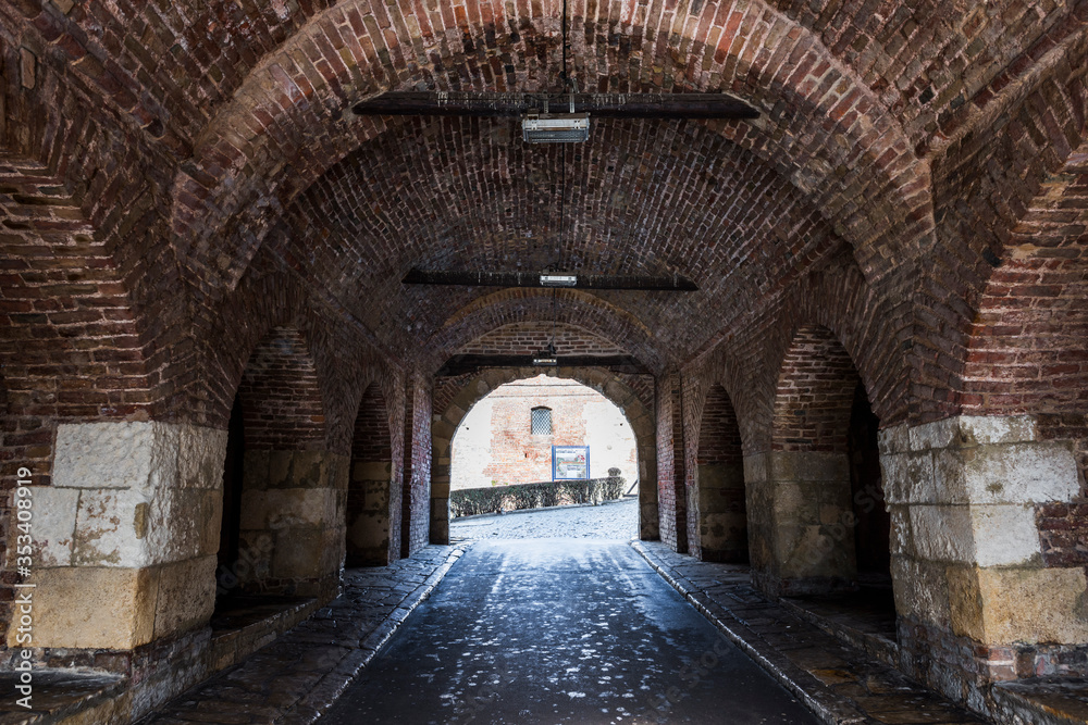 Fototapeta premium BELGRADE, SERBIA - FEBRUARY 4, 2017: Belgrade Fortress and Kalemegdan Park. Belgrade, Serbia..