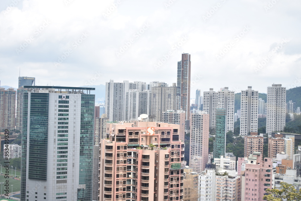 Fototapeta premium Hong Kong Skyline Wan Chai