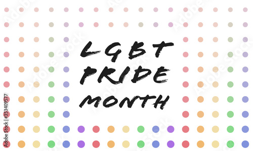LGBT pride month background. Poster, card, banner