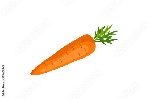 Fresh cartoon vegetable isolated on white background.