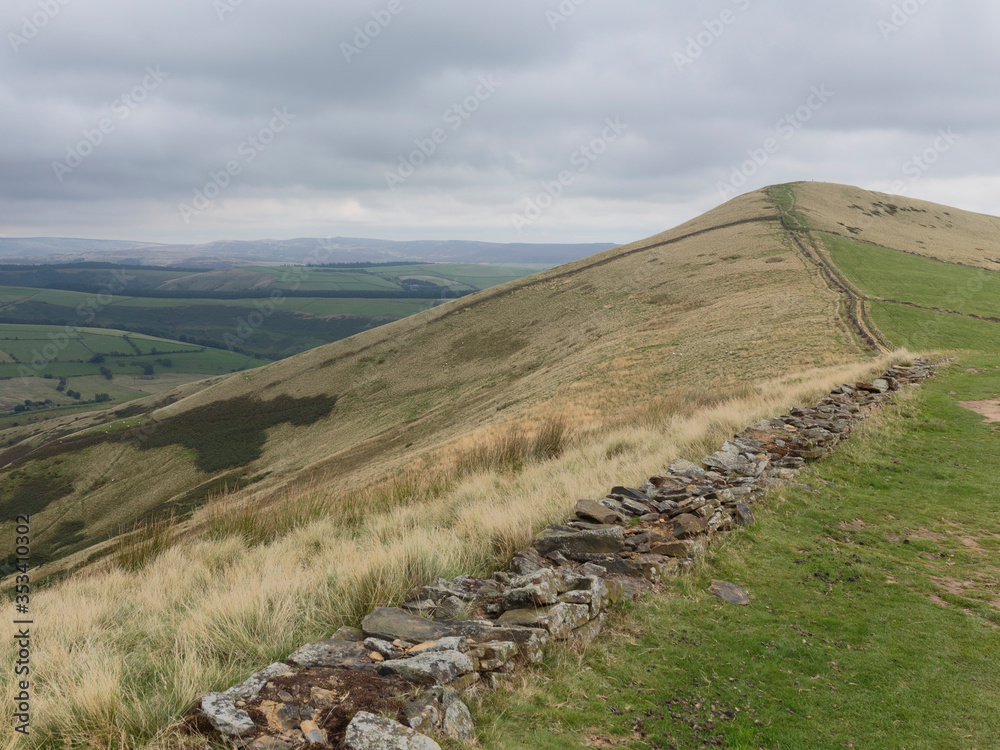 View from the Mam Tor Bridleway, Peak District National Park