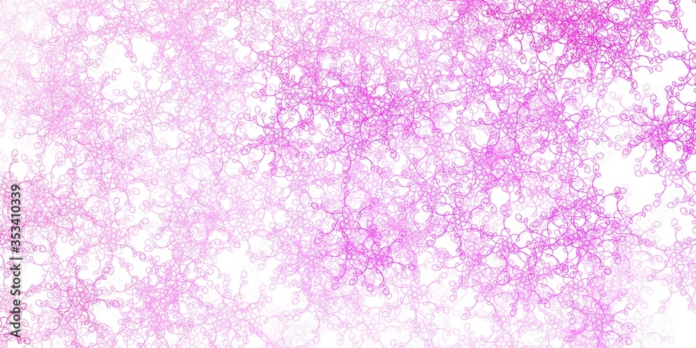Light Pink, Yellow vector background with bent lines. Light Pink, Yellow vector background with bent lines.