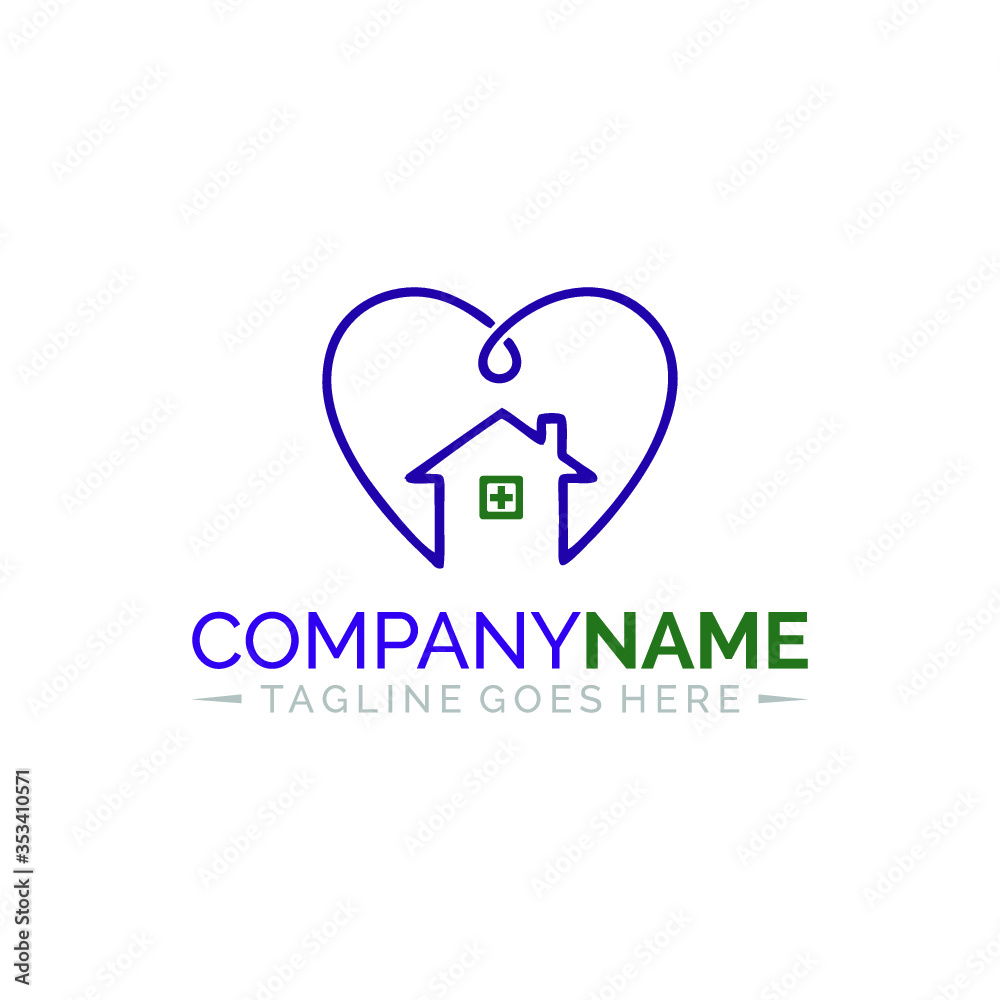 House Love Logo Concept