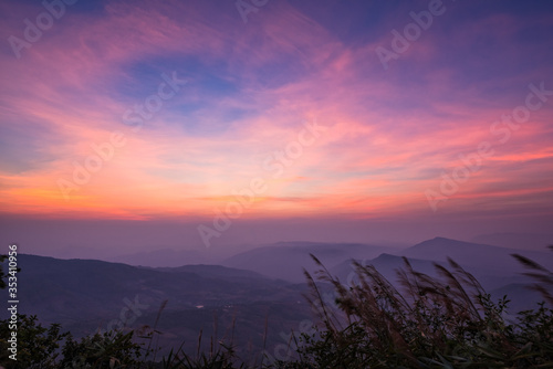 Aerial view, landscape from the top of mountain © songdech17