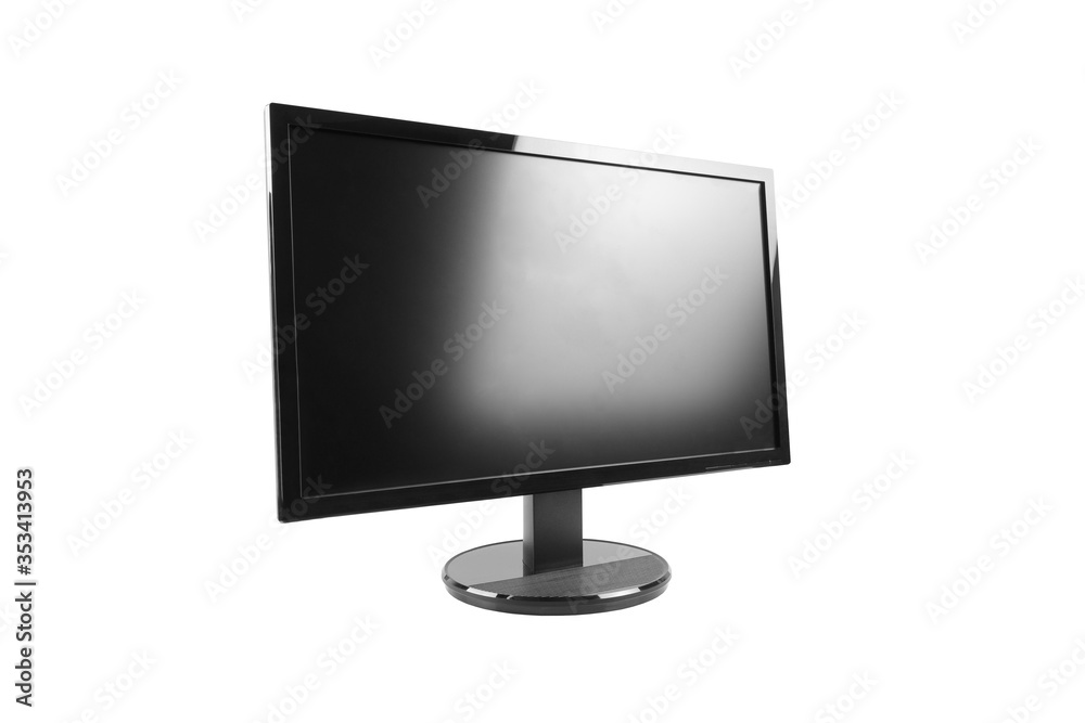 blank screen monitor isolated on white ิbackground blank screen monitor isolated on white ิbackground