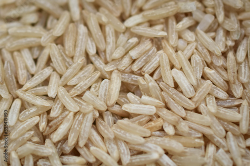 Close up wholegrain rice background image
