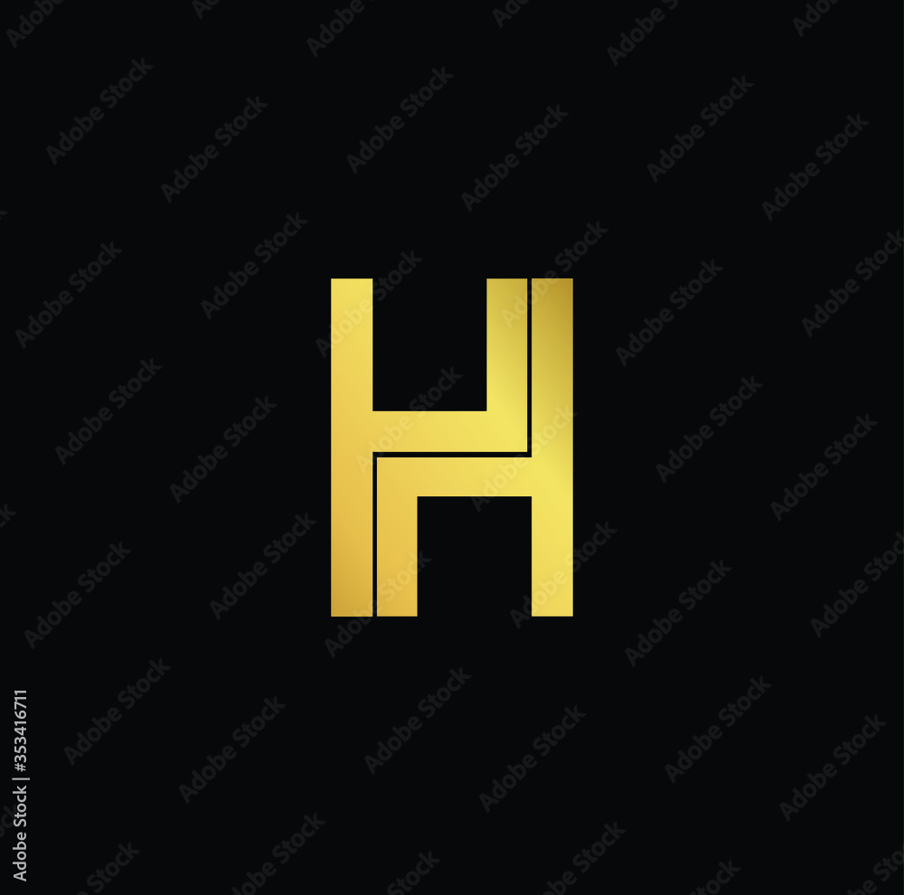 Professional Innovative Initial H logo and HH logo. Letter H HH Minimal elegant Monogram. Premium Business Artistic Alphabet symbol and sign Professional Innovative Initial H logo and HH logo. Letter H HH Minimal elegant Monogram. Premium Business Artistic Alphabet symbol and sign