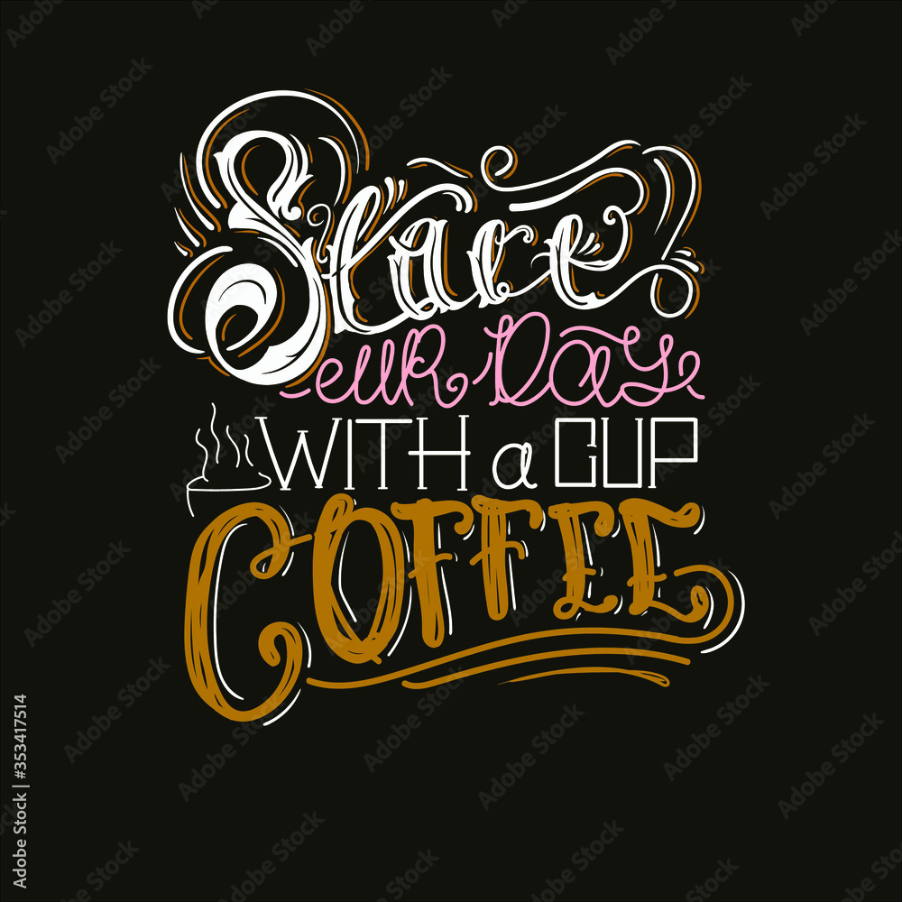 coffee quote poster background