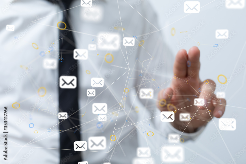 mail communication support contact concept service mail communication support contact concept service