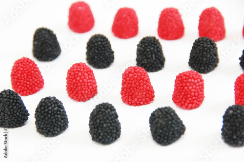 Wallpaper Mural edible sweet red black marmalade in the form of raspberry Torontodigital.ca