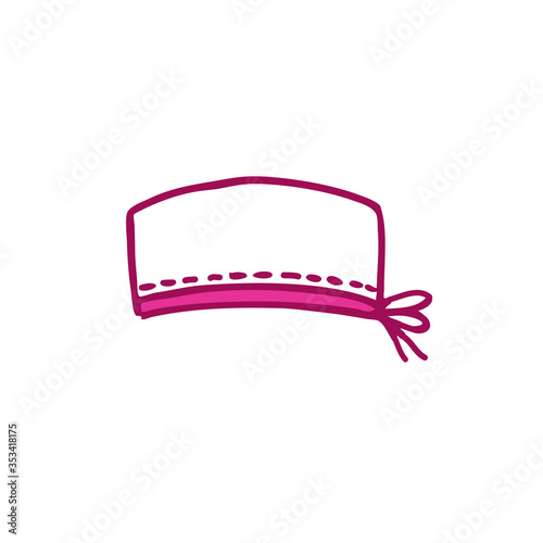 surgical cap doodle icon