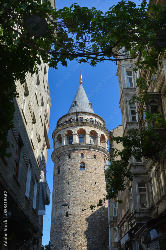 Galata Tower in Istanbul - Turkey